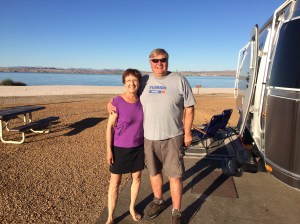 Judy and Jerry at Lake Havasu State Park, Arizona