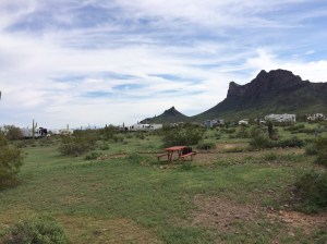 The campground below Picacho Peak