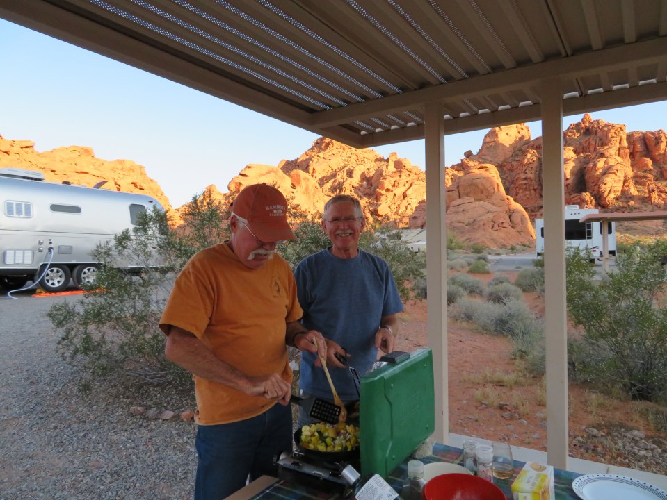 Valley of Fire SP, cooking