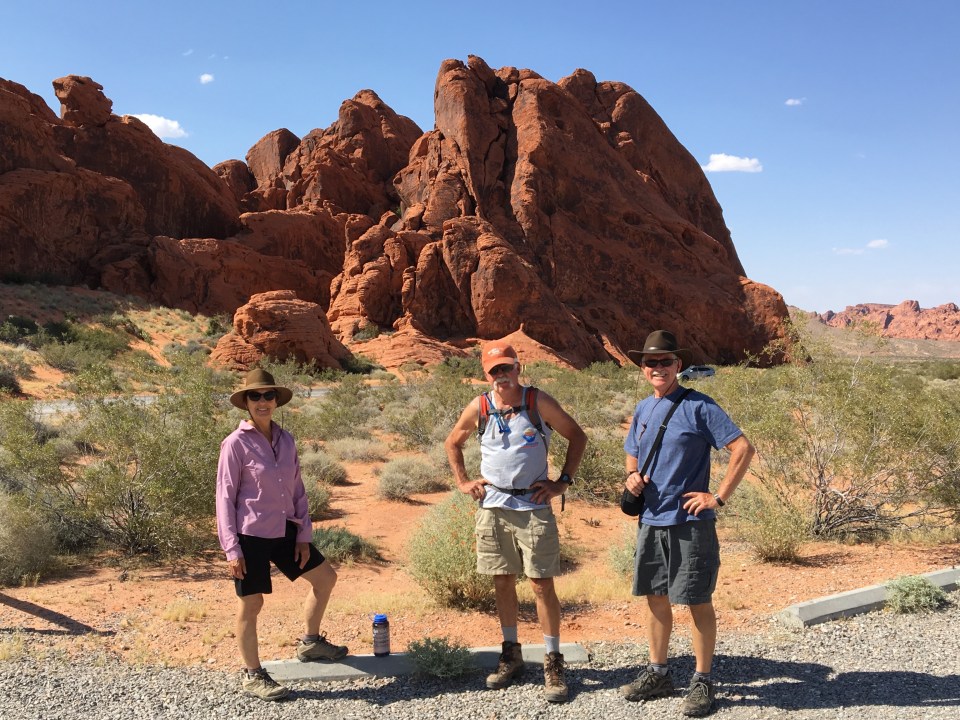 Valley of Fire SP, Judy, Bruce, & Walt