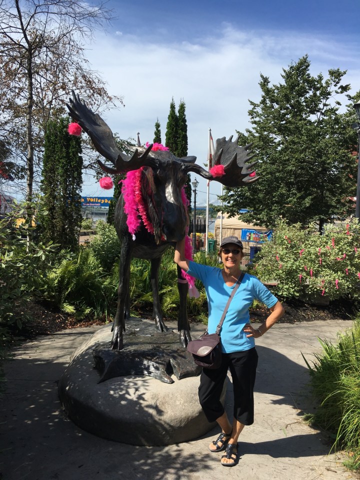 Saint John, New Brunswick - Judy and the Moose!