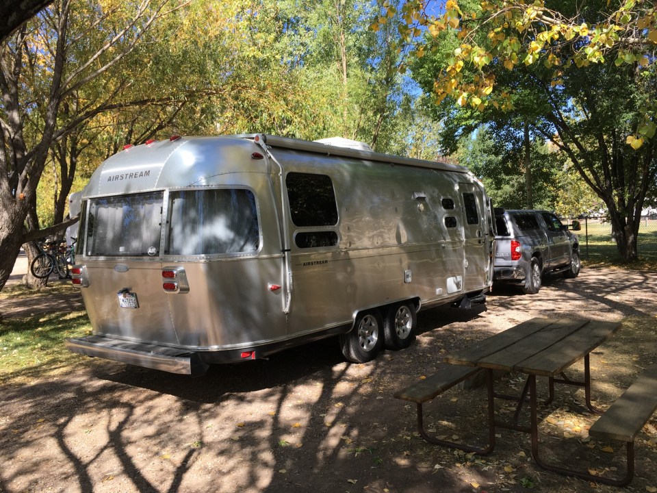Fall here, Campsite, Evanston, Wyoming